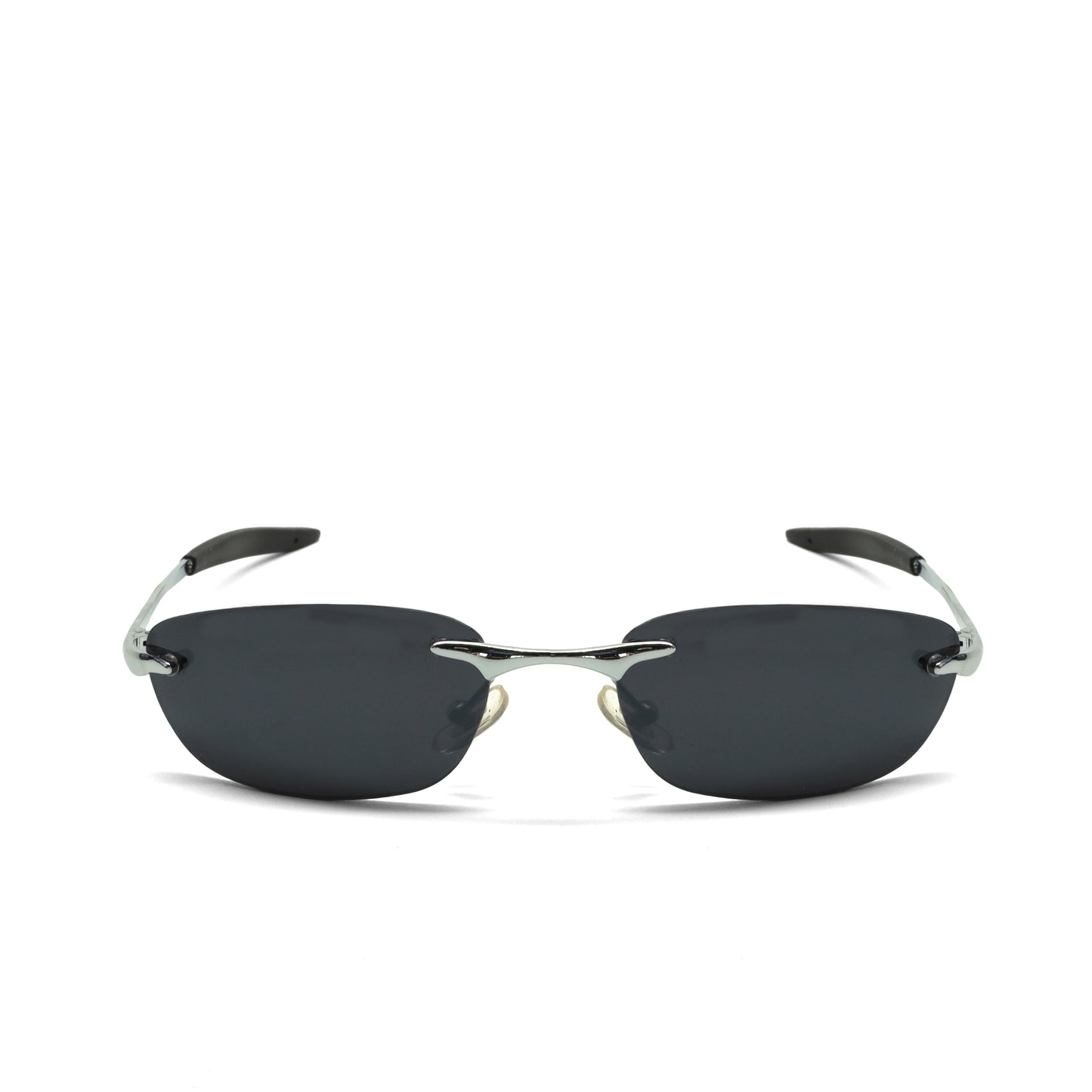 //Style 921// Classic Vintage Late 90s Wire Oval Sunglasses - Silver