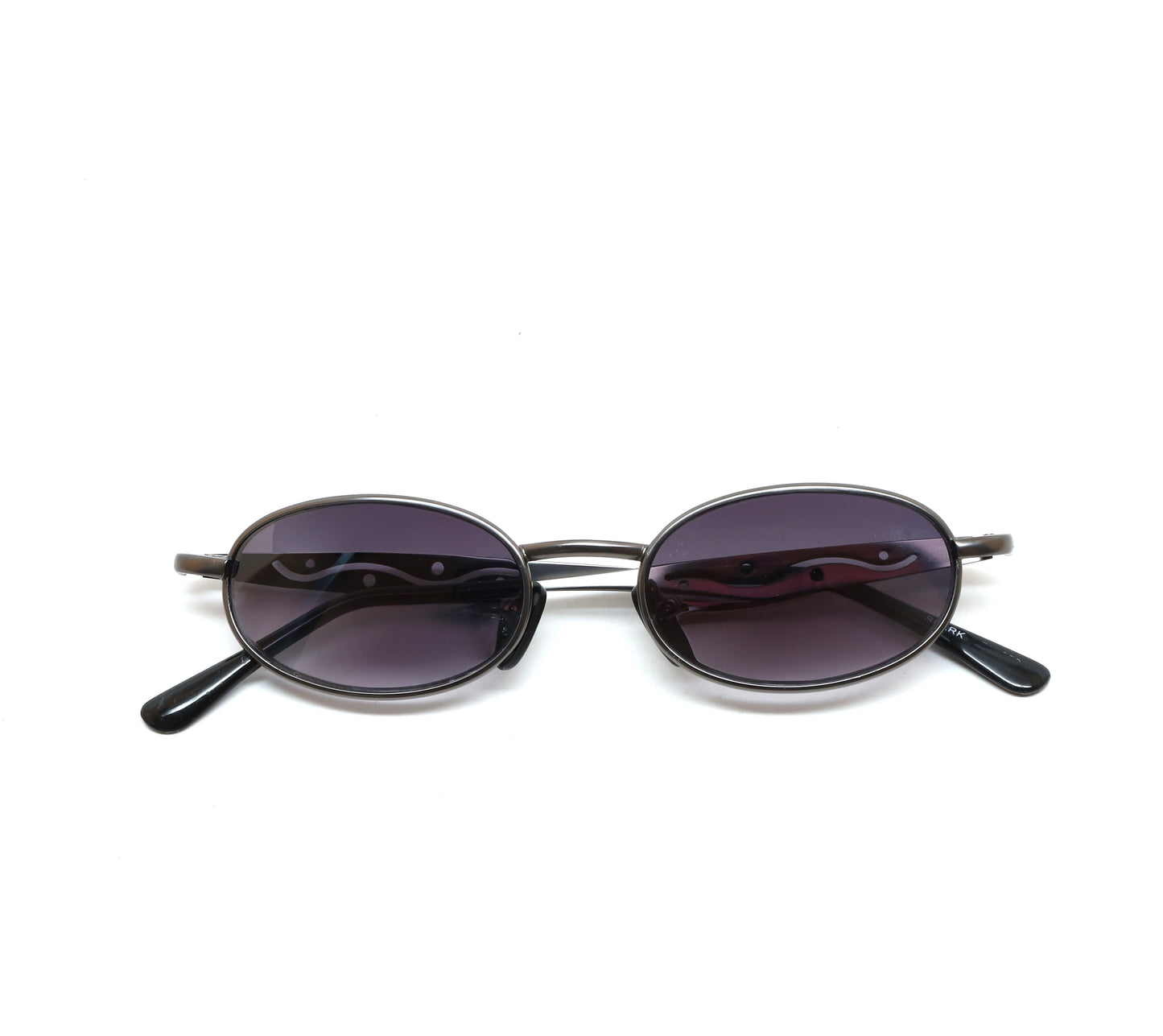 Small Size Mini 90s Deadstock Santa Fe Oval Sunglasses - Silver