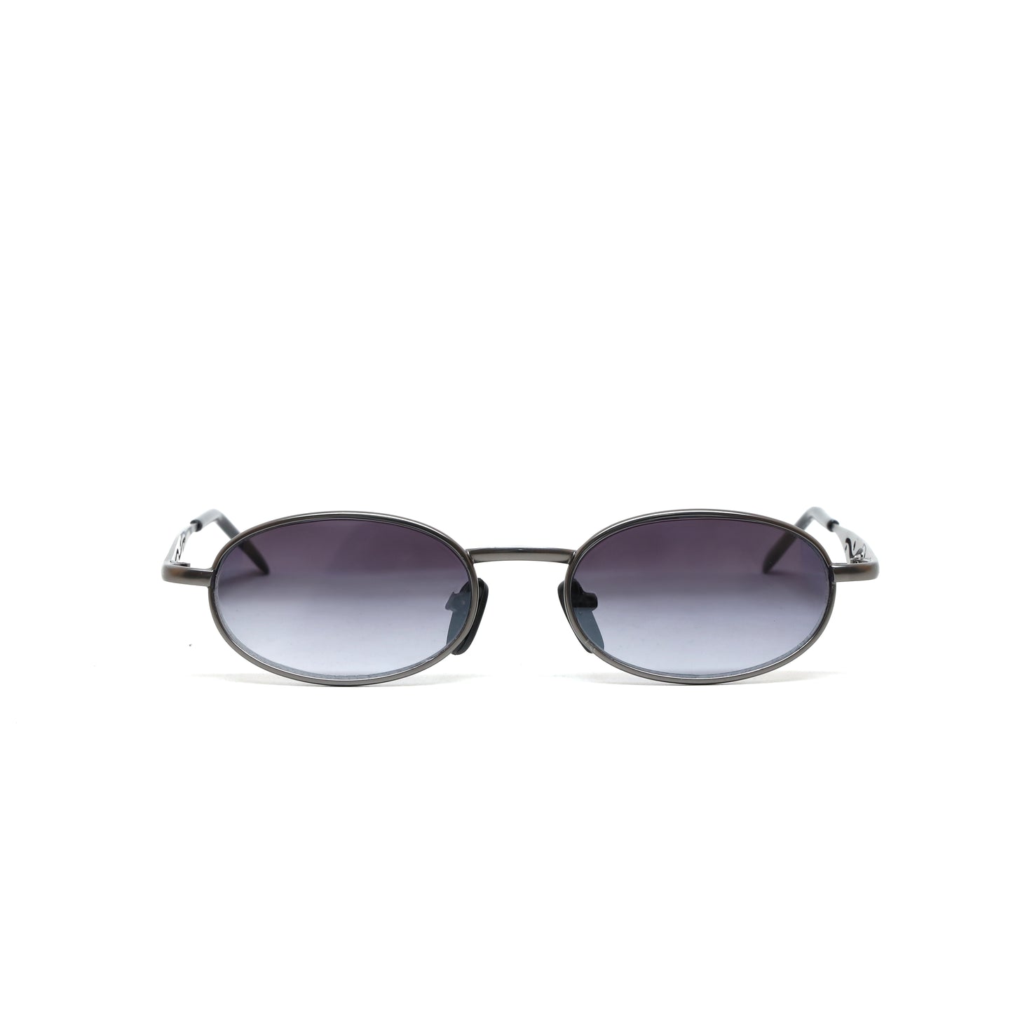 Small Size Mini 90s Deadstock Santa Fe Oval Sunglasses - Silver