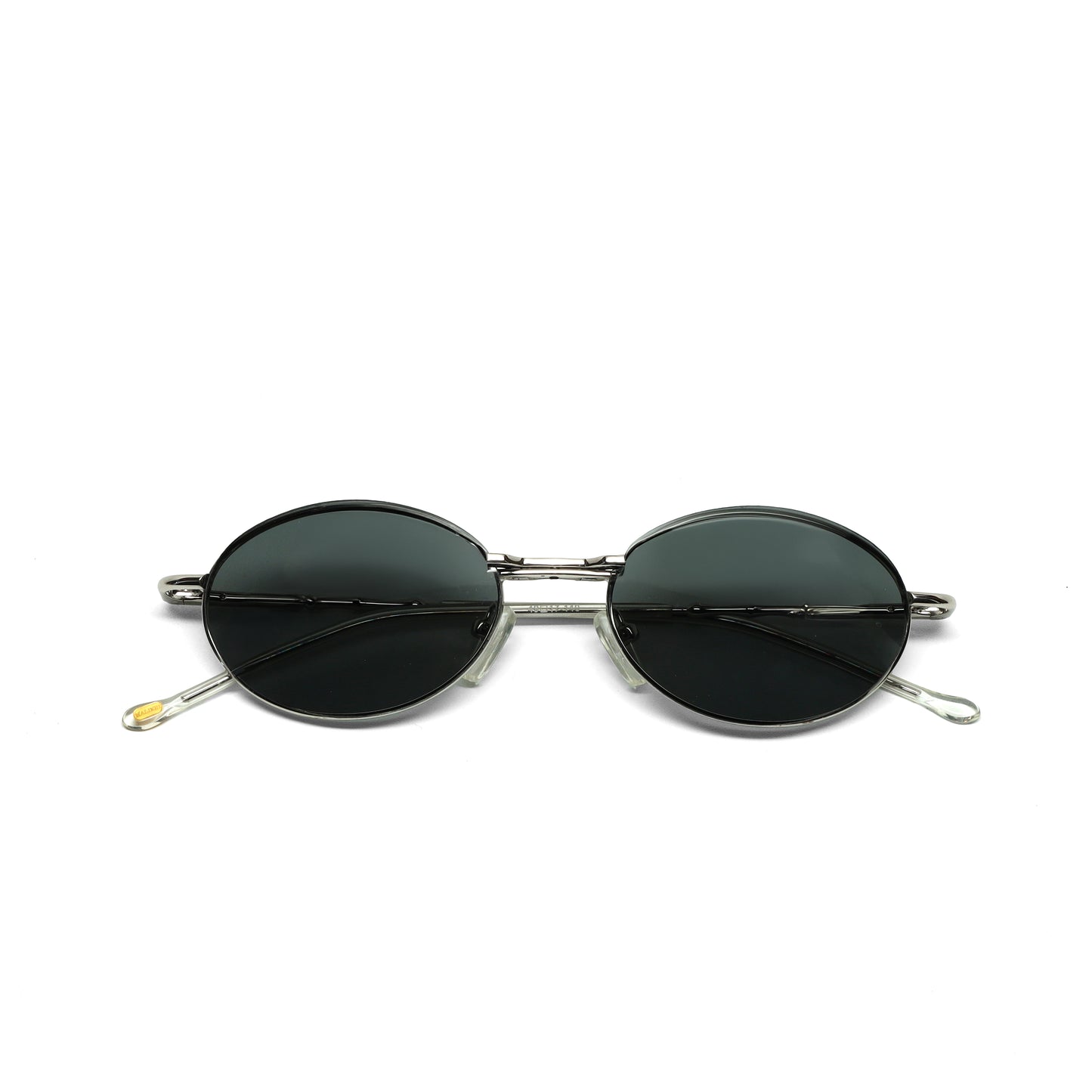 //Style 090// High Quality Polarized Vintage 90s Oval Sunglasses w/ Removable Lens - Silver