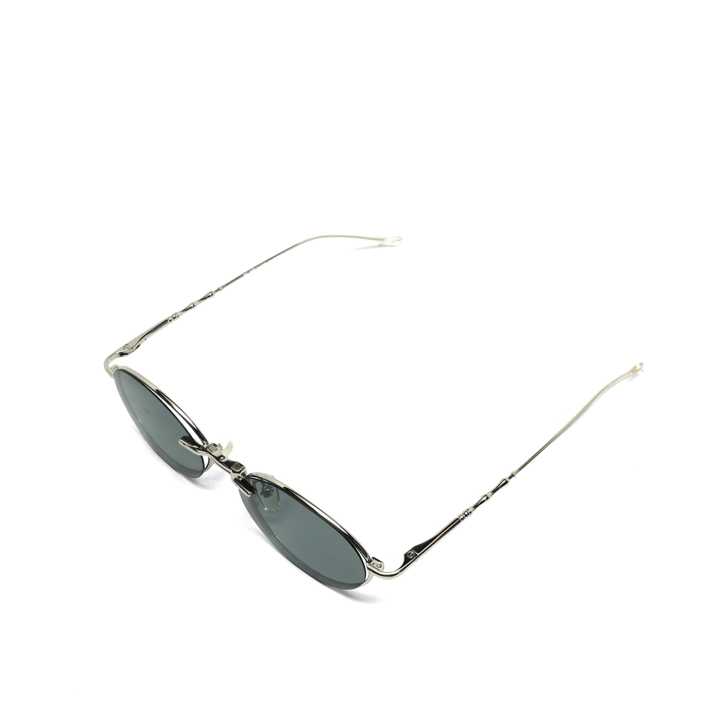 //Style 090// High Quality Polarized Vintage 90s Oval Sunglasses w/ Removable Lens - Silver