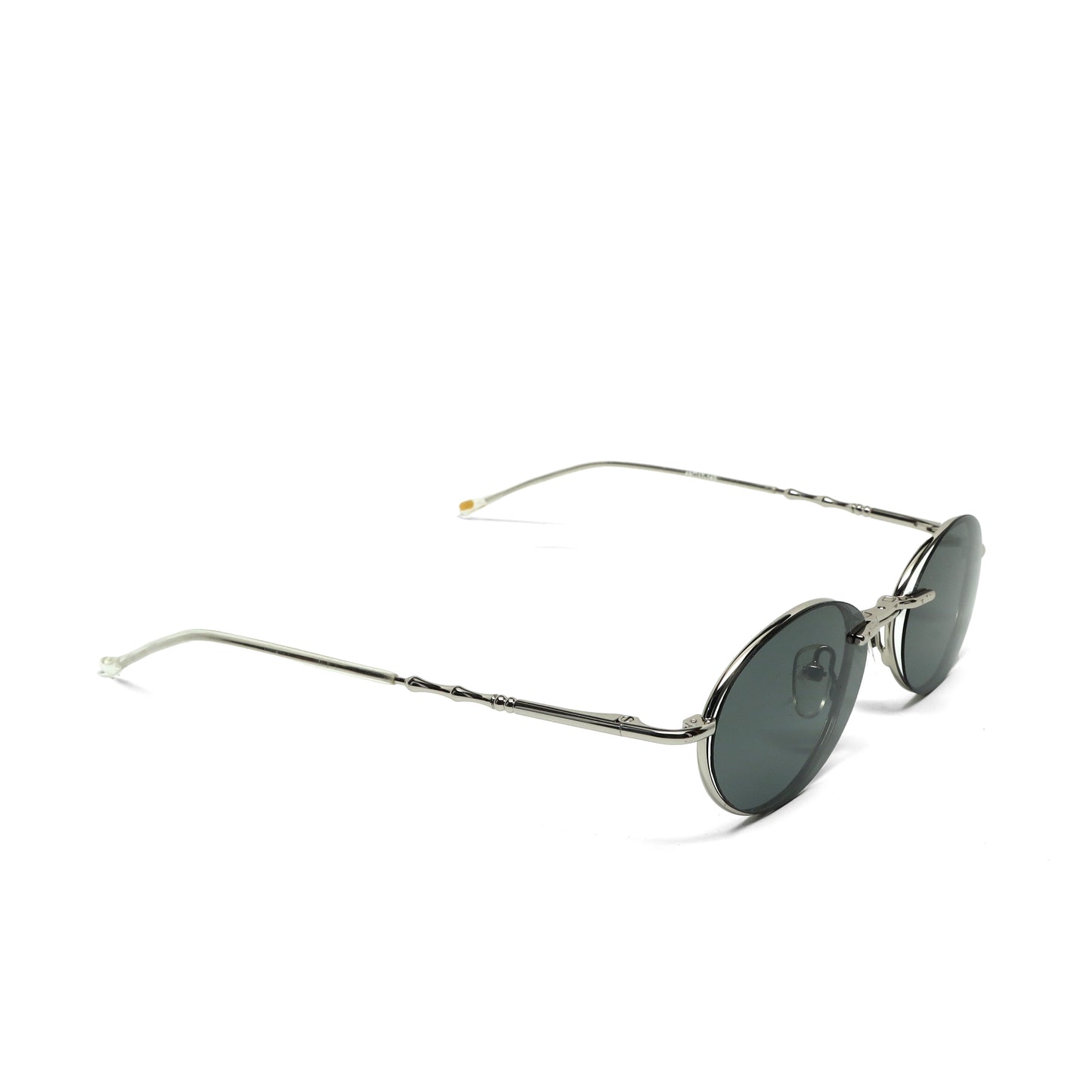 //Style 090// High Quality Polarized Vintage 90s Oval Sunglasses w/ Removable Lens - Silver