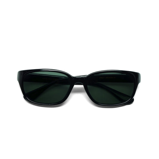 Deluxe //Style 018// Classic Vintage 90s Rectangle Mod Sunglasses - Black