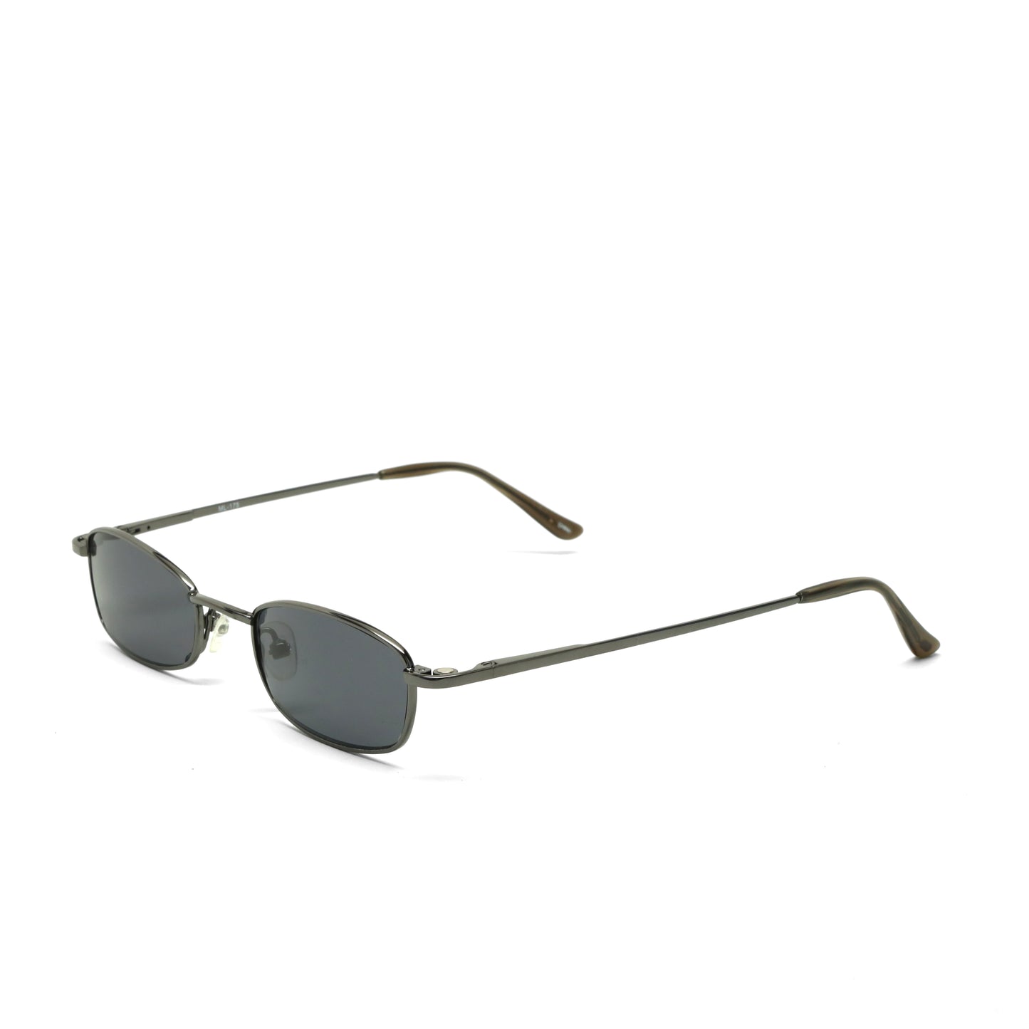 //Style 175// High Quality Vintage 90s Wire Rectangle Sunglasses - Grey
