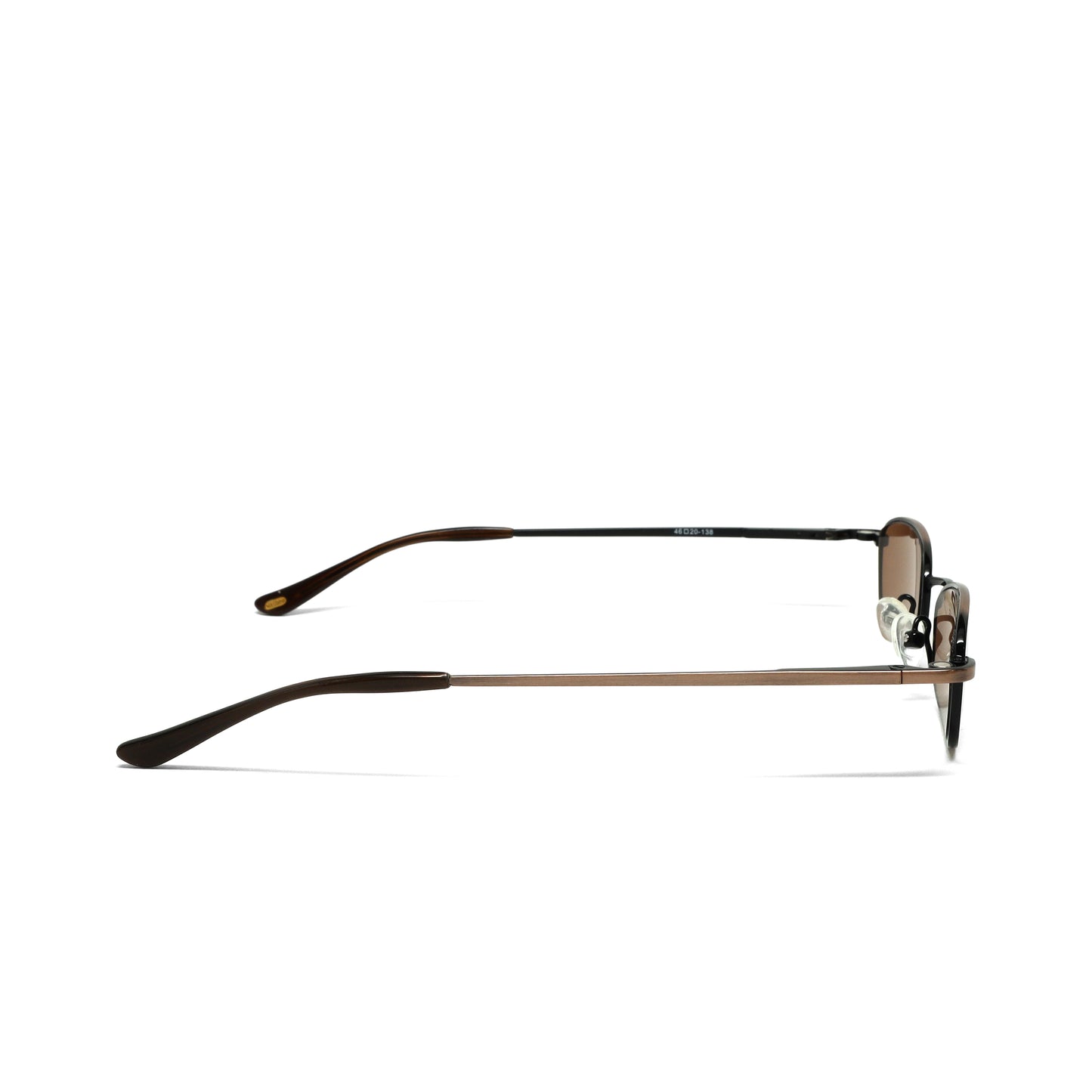 //Style 175// High Quality Vintage 90s Wire Rectangle Sunglasses - Bronze Brown