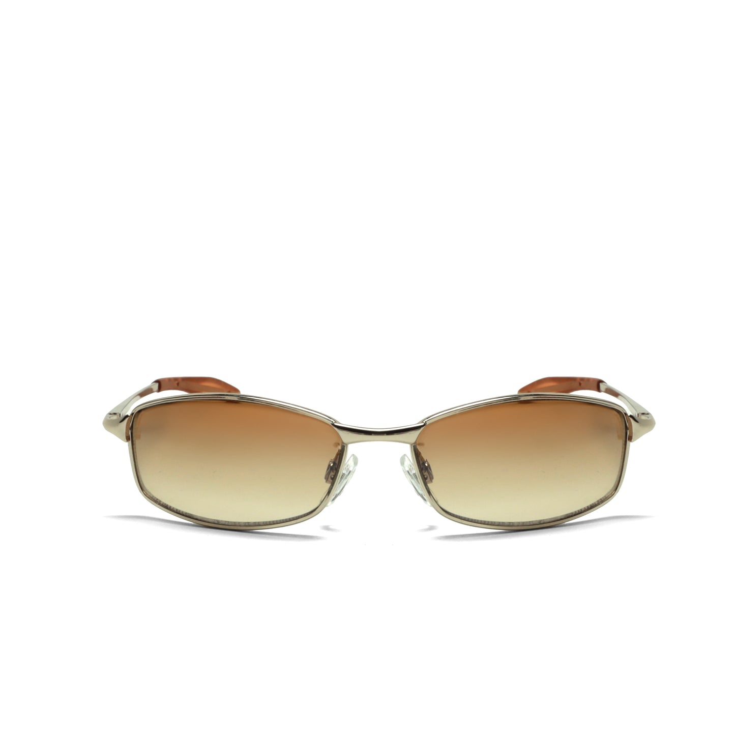 //Style 1670// Classic 90s Vintage Wire Metal Rectangle Sunglasses - Brown