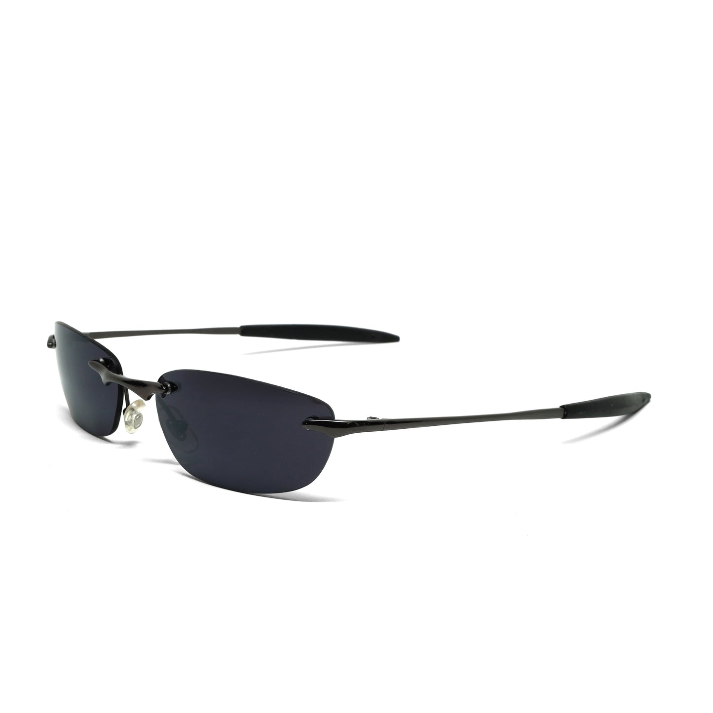 //Style 921// Classic Vintage Late 90s Wire Oval Sunglasses - Dark