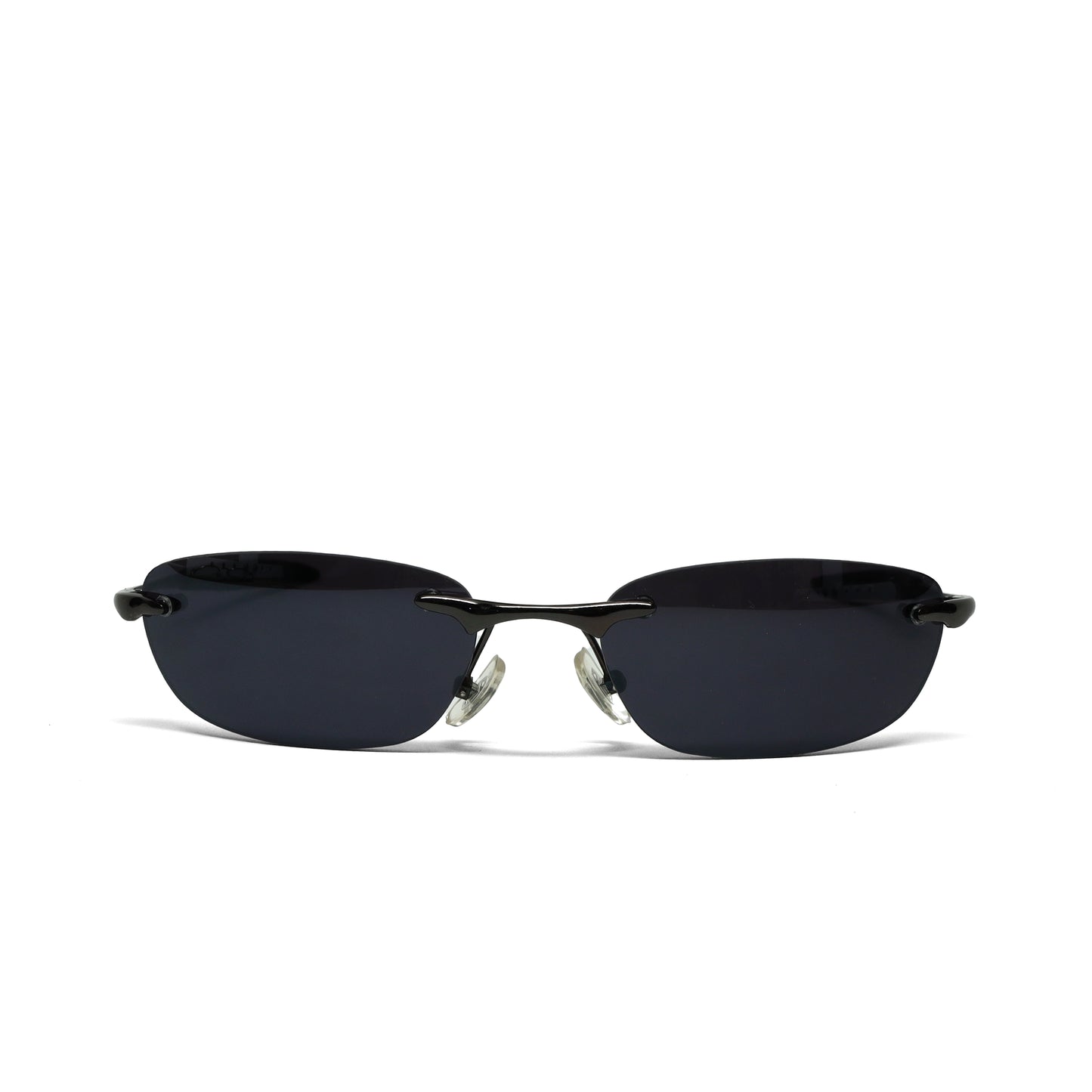//Style 921// Classic Vintage Late 90s Wire Oval Sunglasses - Dark