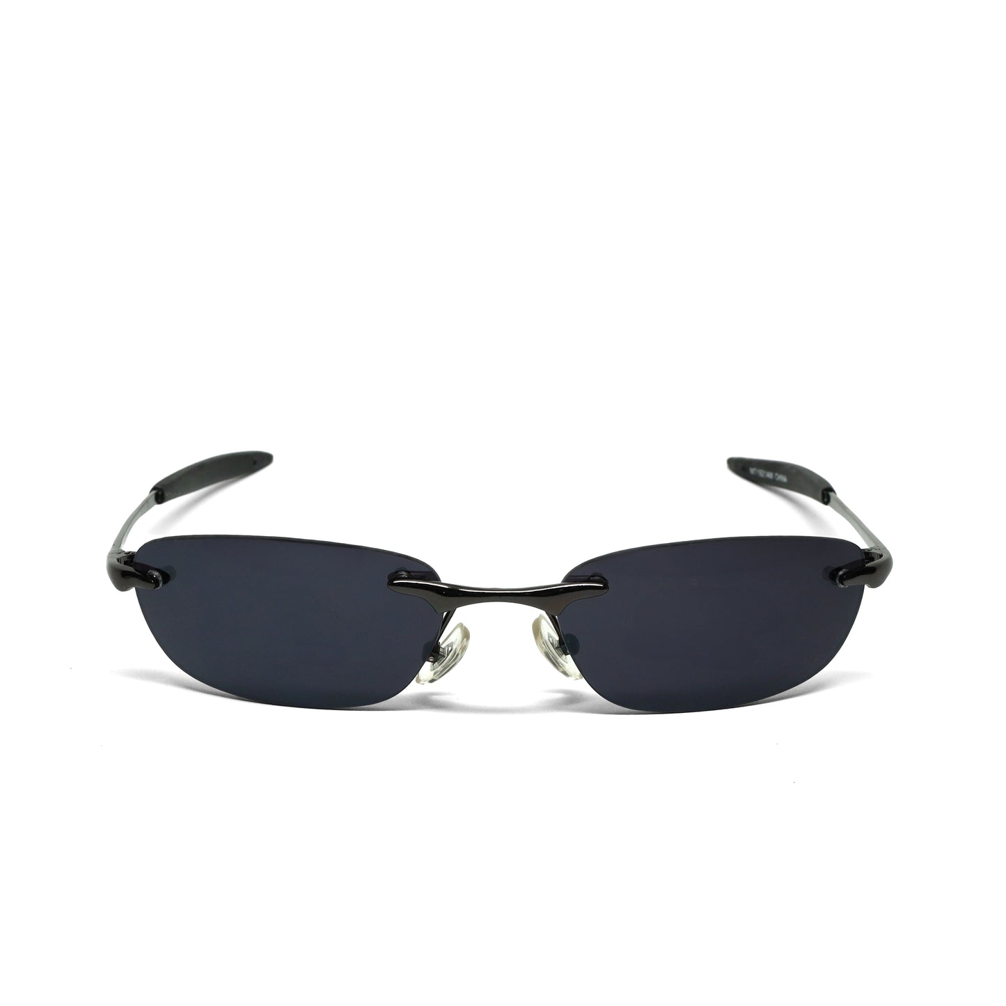 //Style 921// Classic Vintage Late 90s Wire Oval Sunglasses - Dark