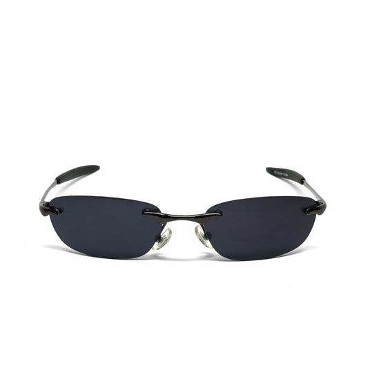 //Style 921// Classic Vintage Late 90s Wire Oval Sunglasses - Dark
