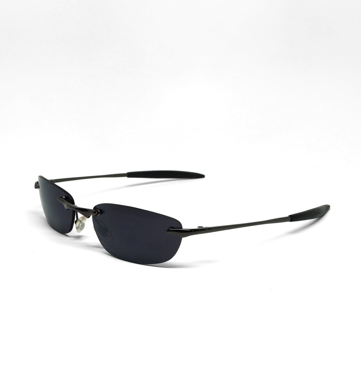 //Style 921// Classic Vintage Late 90s Wire Oval Sunglasses - Dark