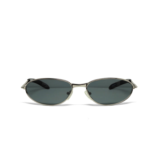 //Style 063// Classic Vintage Late 90s Wire Oval Sunglasses - Silver