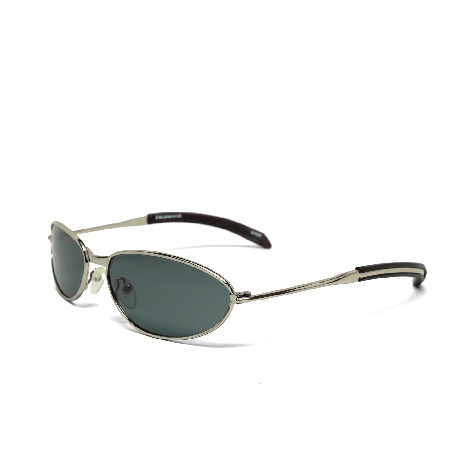 //Style 063// Classic Vintage Late 90s Wire Oval Sunglasses - Silver
