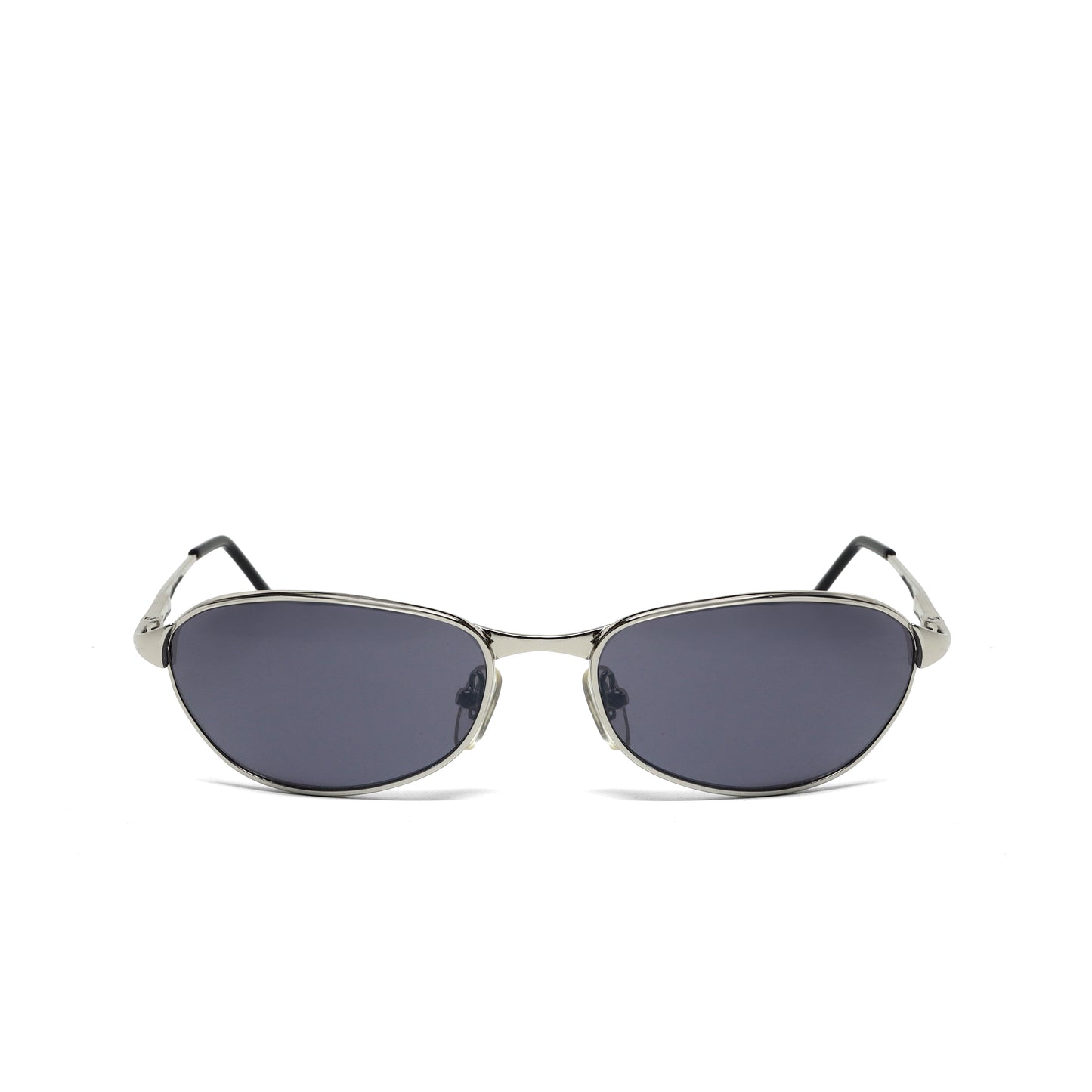 //Style 048// Classic Vintage Late 90s Wire Oval Sunglasses - Silver