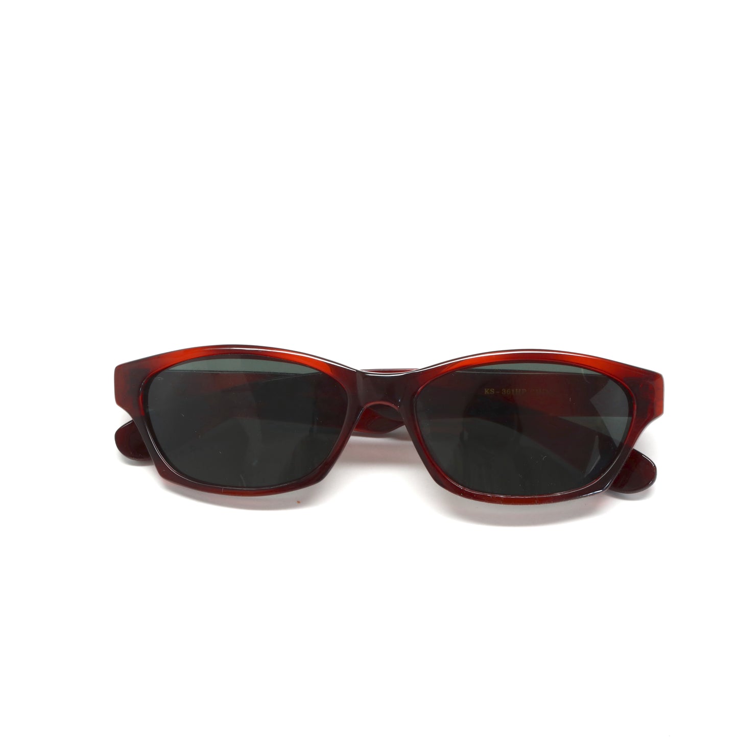 Deadstock Original Rectangular Wayfarer Frame Sunglasses - Tortoise Red