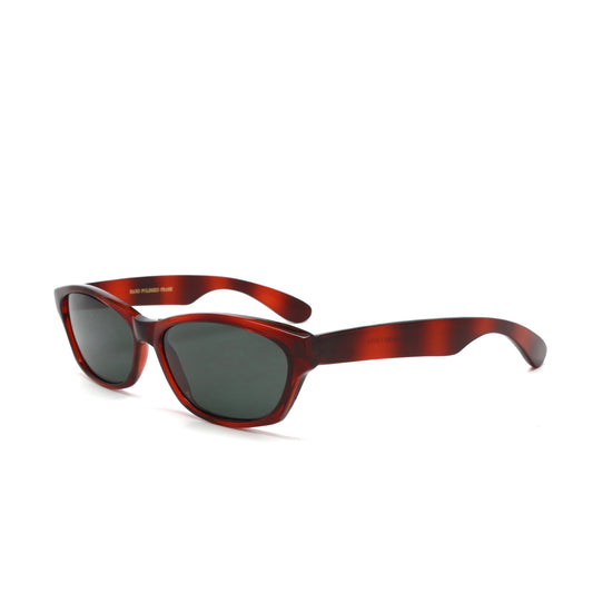 Deadstock Original Rectangular Wayfarer Frame Sunglasses - Tortoise Red