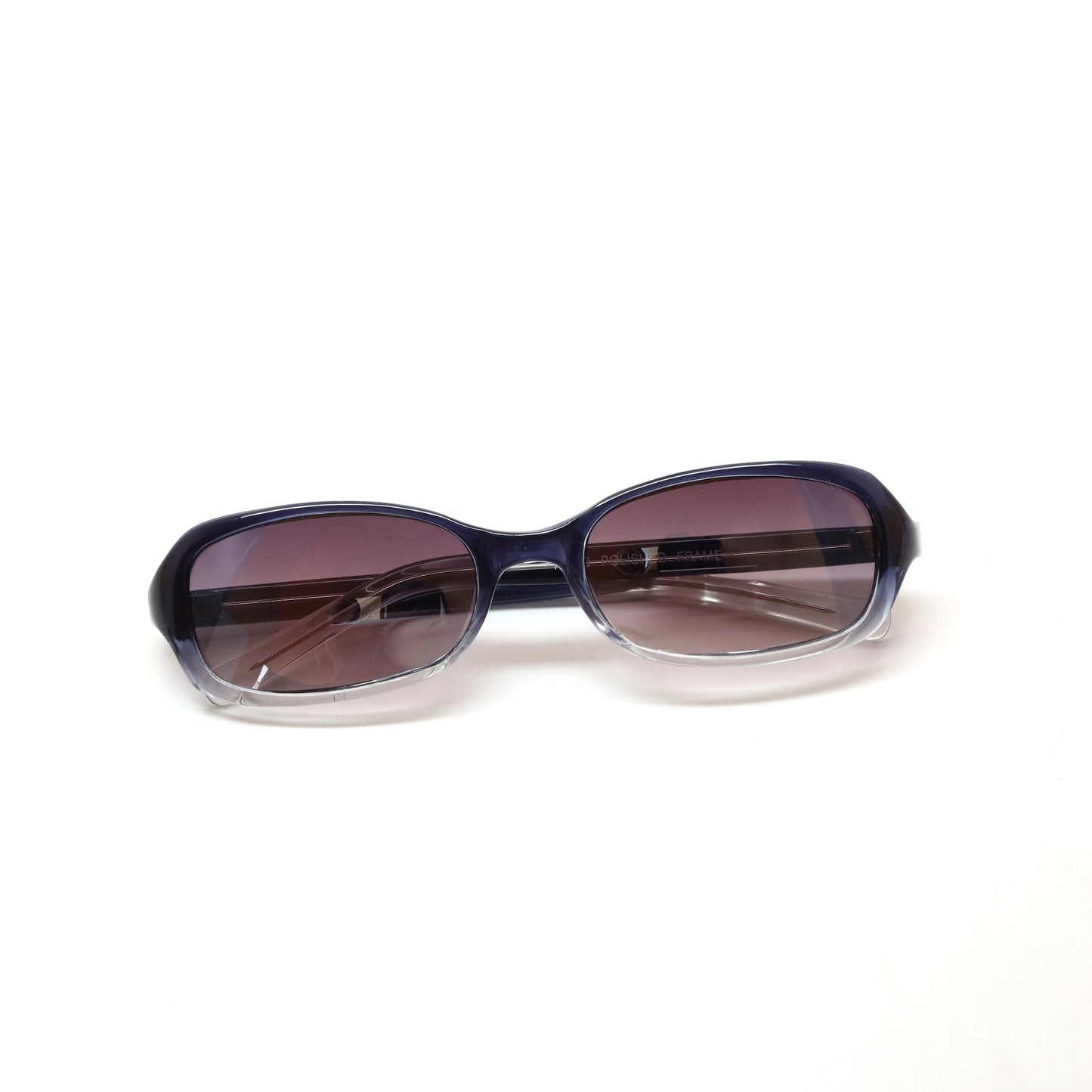 Vintage SMALL Size Y2k Neo Transparent Deadstock Rectangle Sunglasses - Grey (READ SIZE)
