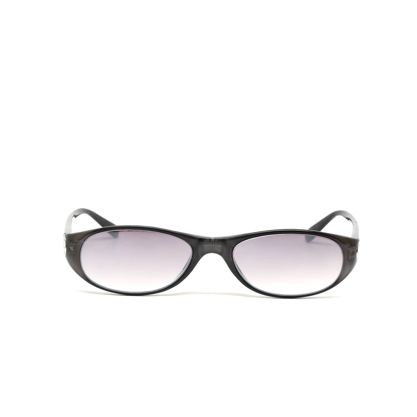Vintage 90s Deadstock Nimbus Transparent Oval Sunglasses - Grey