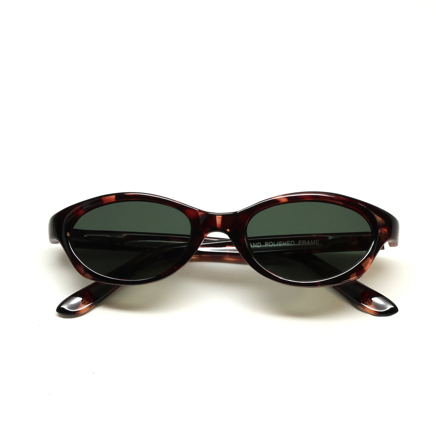 //Style 69// Deluxe Vintage 90s Deadstock Chic Angled Oval Sunglasses - Tortoise
