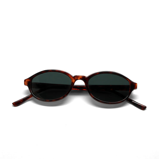 LIMITED //Style 448// Deluxe Vintage 90s Deadstock Standard Oval Sunglasses - Tortoise