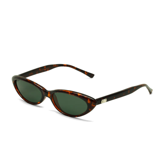 //Style 619// Classic 90s Oval Frame Sunglasses - Tortoise