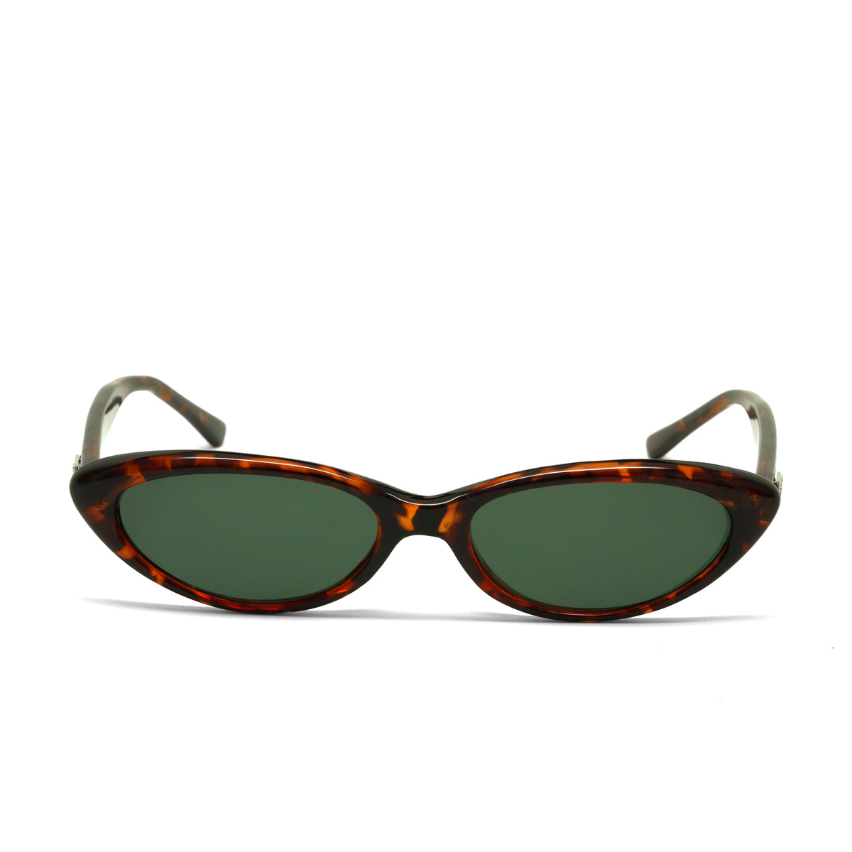 //Style 619// Classic 90s Oval Frame Sunglasses - Tortoise