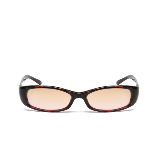 //Style 62// Vintage 90s Rectangle Frame Sunglasses - Tortoise Light Pink