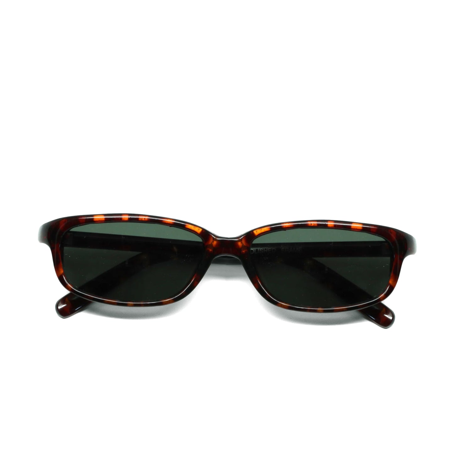 //Style 62// Vintage Small Size Narrow Frame Slim Rectangle Sunglasses - Tortoise