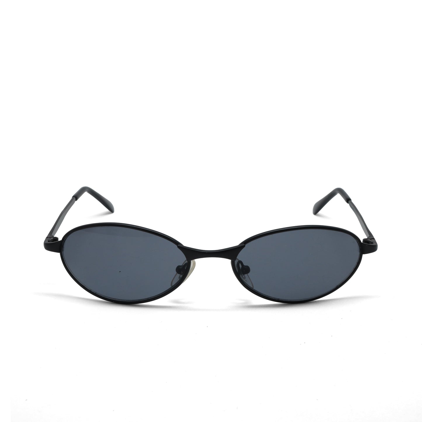 //Style 058// Classic Vintage Late 90s Wire Oval Sunglasses - Black