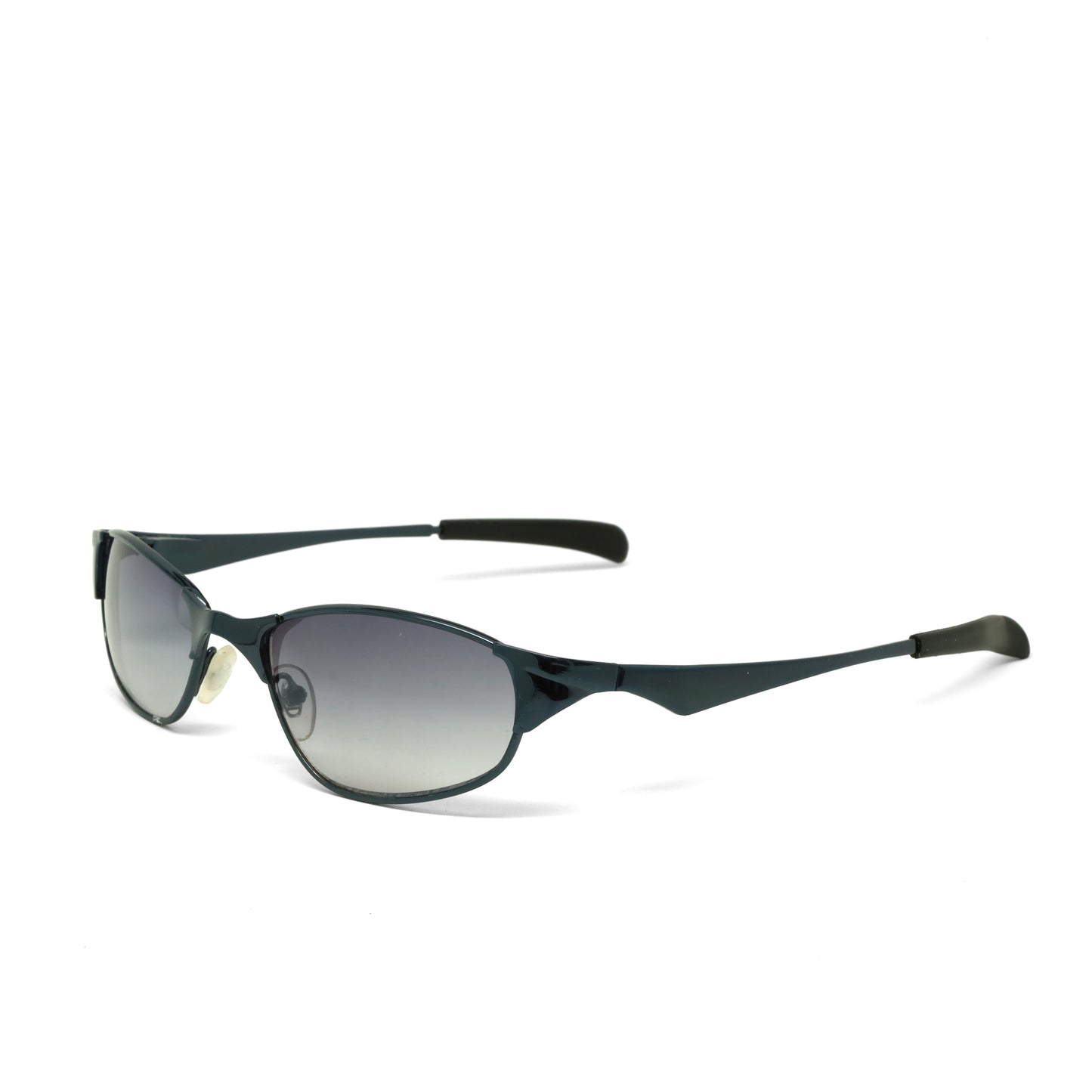 //Style 948// Vintage Small Size 90s Cyber Era Sunglasses - Midnight Blue