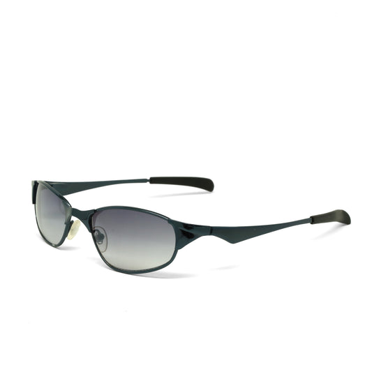 //Style 948// Vintage Small Size 90s Cyber Era Sunglasses - Midnight Blue