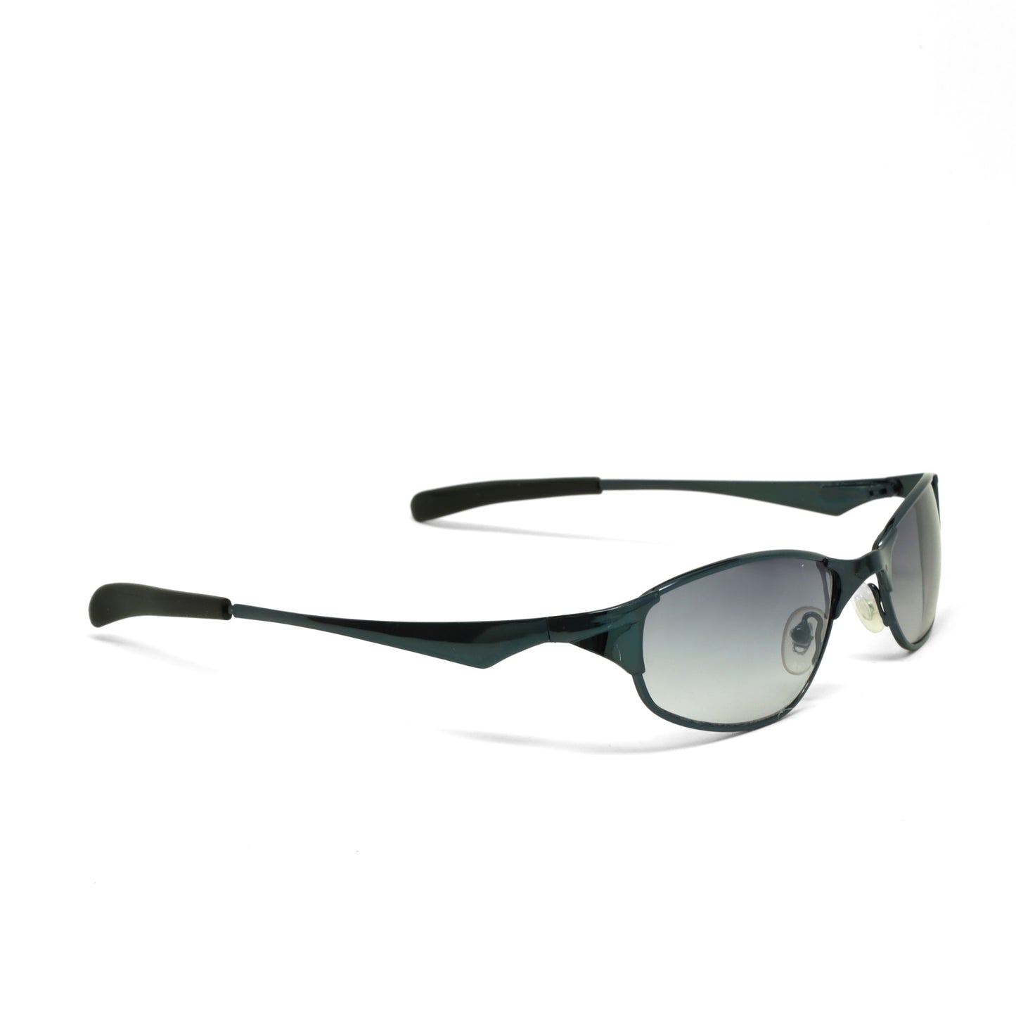 //Style 948// Vintage Small Size 90s Cyber Era Sunglasses - Midnight Blue