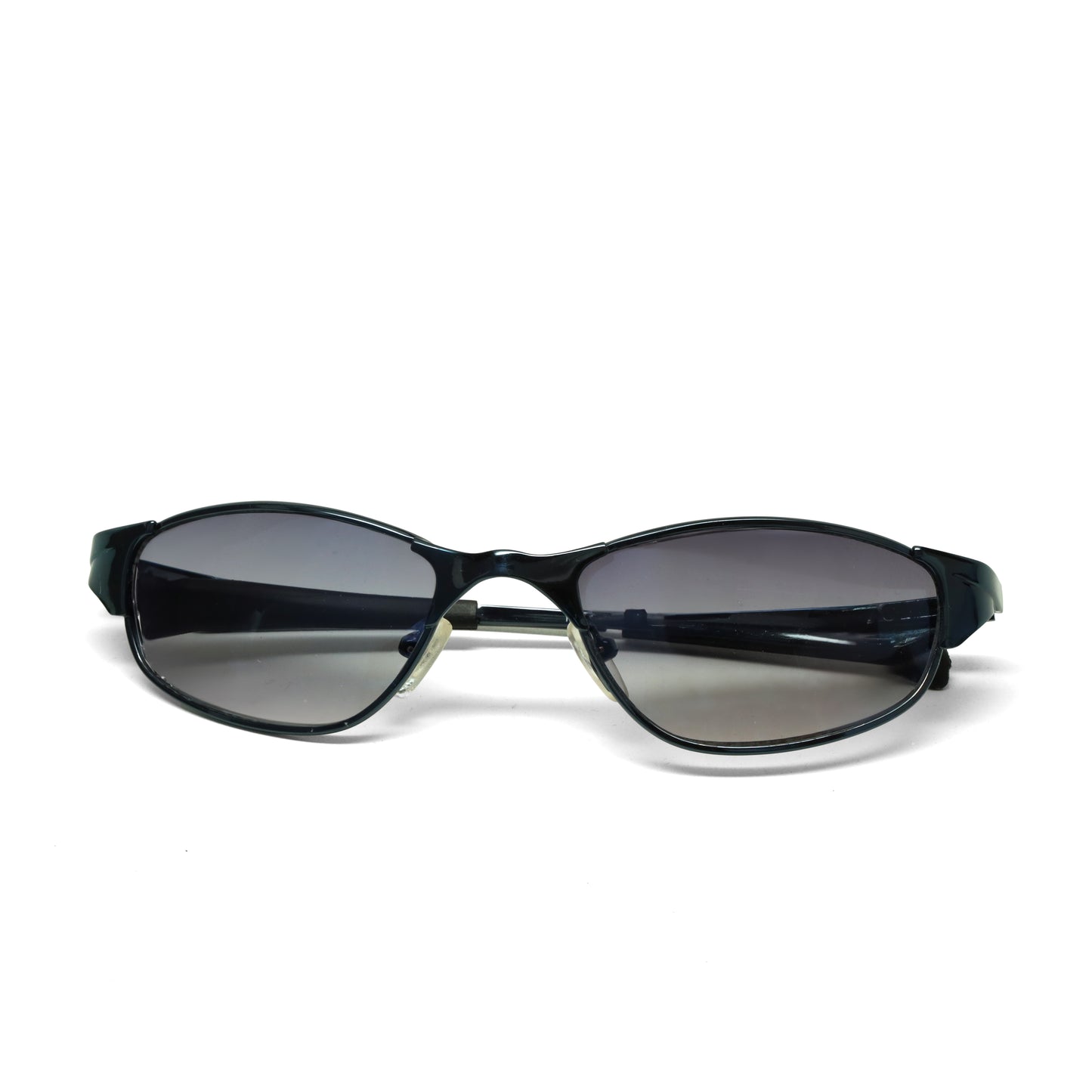 //Style 948// Vintage Small Size 90s Cyber Era Sunglasses - Midnight Blue