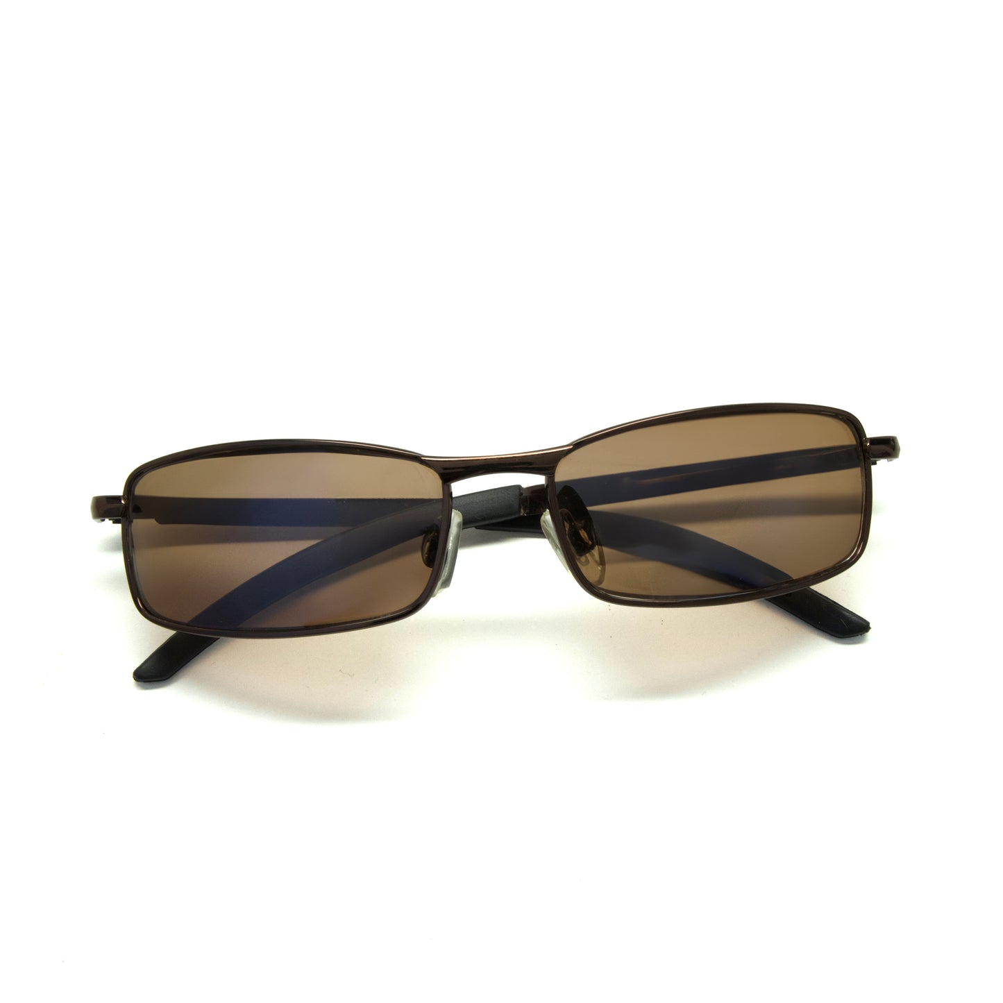 //Style 2207// True Vintage Wire Bronze Brown Rectangle Frame Sunglasses