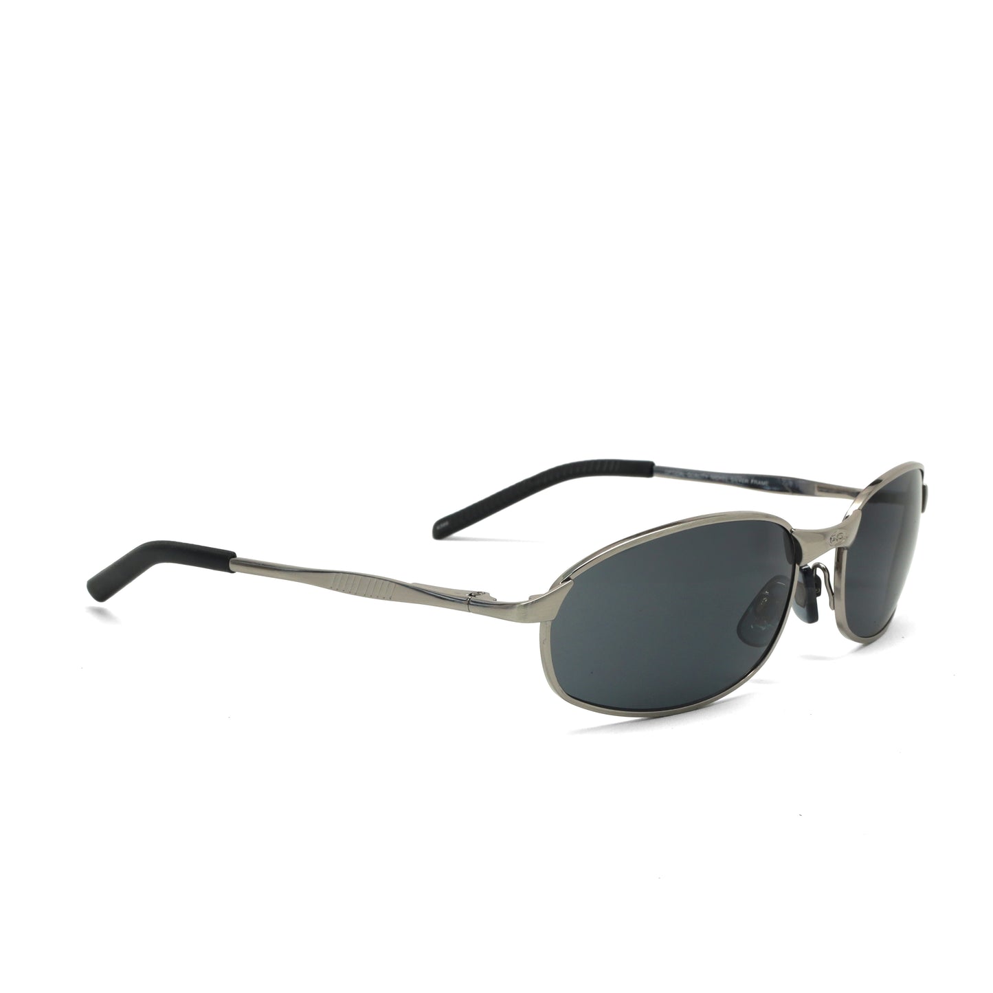 //Style 395// Vintage Standard 1997 Wire Oval Frame Sunglasses - Grey