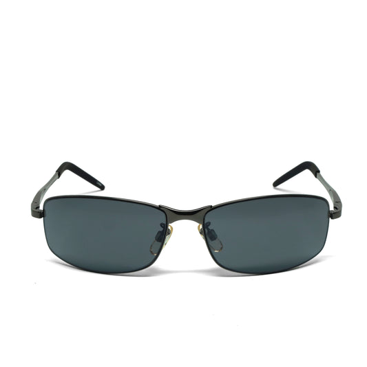//Style 924// Classic Vintage 90s Metal Wraparound Frame Sunglasses - Grey