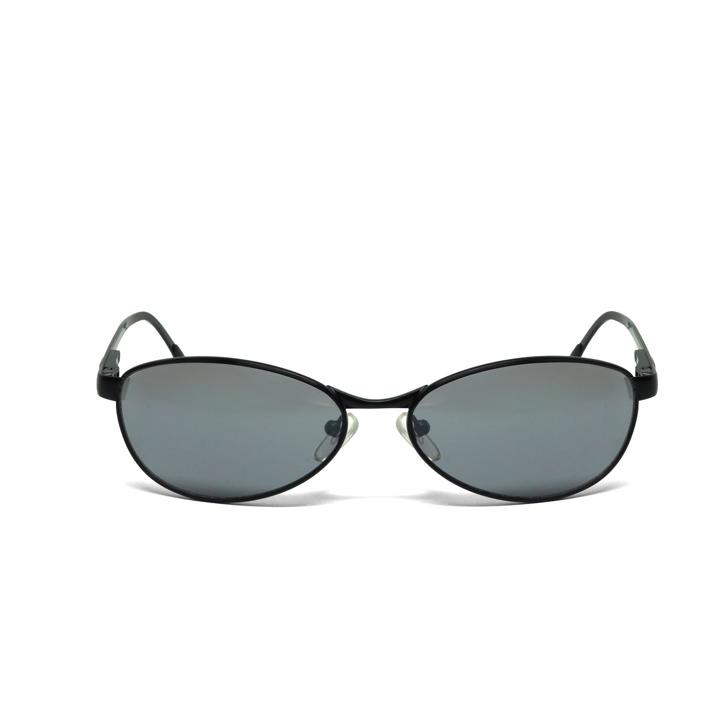 //Style 486// Classic Vintage Late 90s Wire Oval Sunglasses - Black