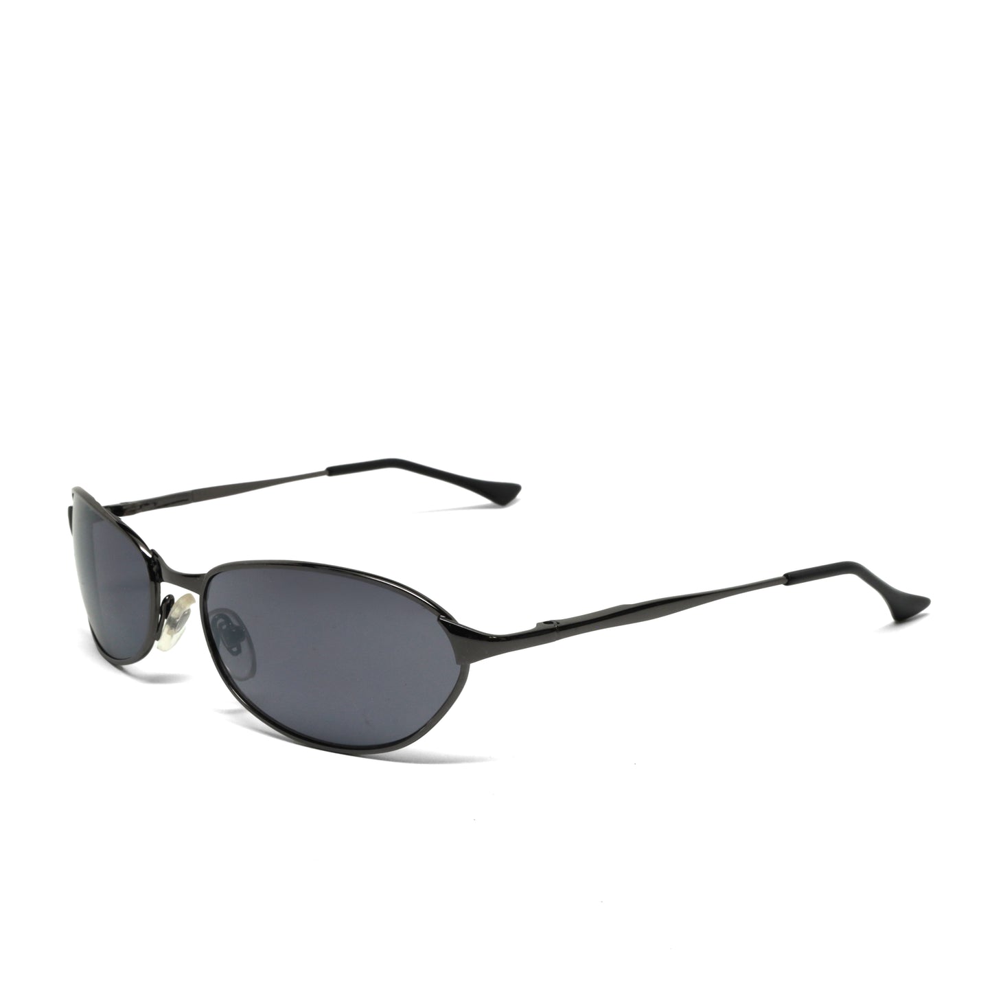 //Style 048// Classic Vintage Late 90s Wire Oval Sunglasses - Grey