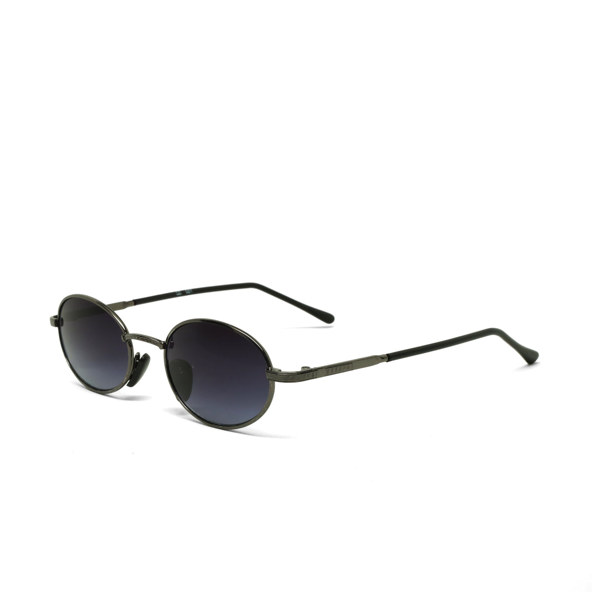 //Style 24// Vintage 90s Standard Wire Oval Sunglasses - Grey