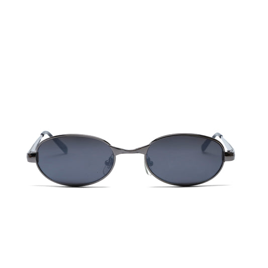 Vintage Small 90s Santa Fe Oval Sunglasses - Grey