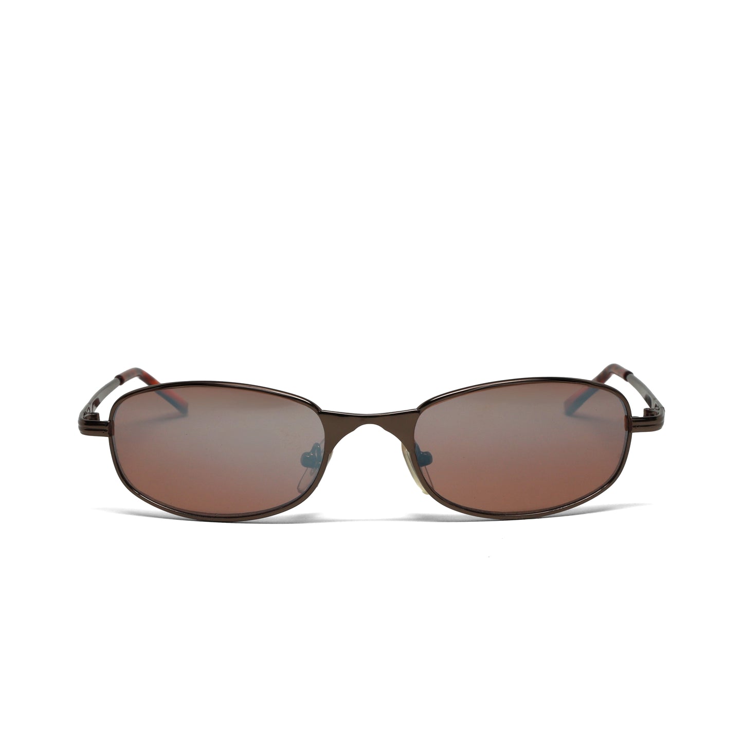 //Style 971// Vintage Deadstock Iridescent Lens Wire Oval Sunglasses w/Reflective Lenses