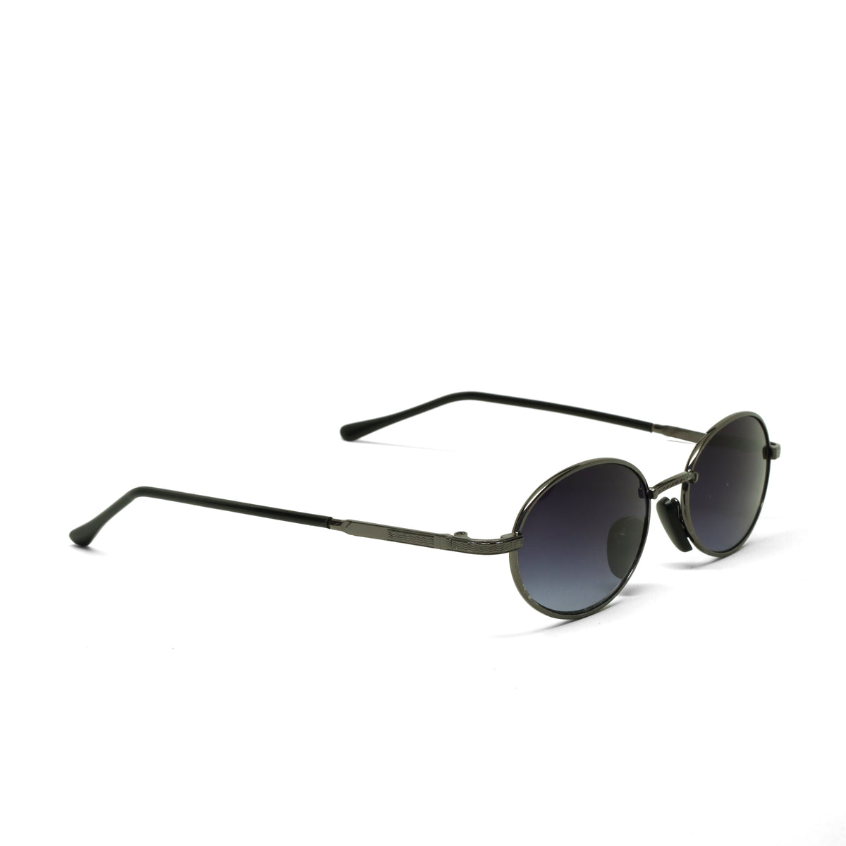//Style 24// Vintage 90s Standard Wire Oval Sunglasses - Grey