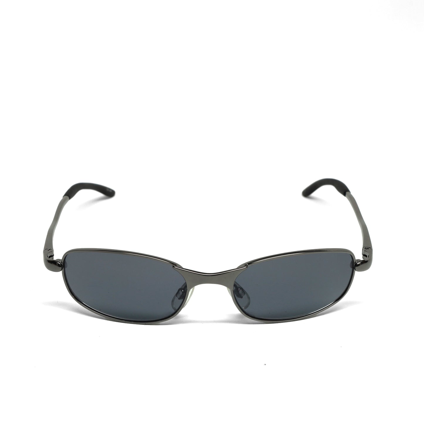 //Style 046// Vintage Small Size 90s Matrix Style Oval Shape Sunglasses - Grey