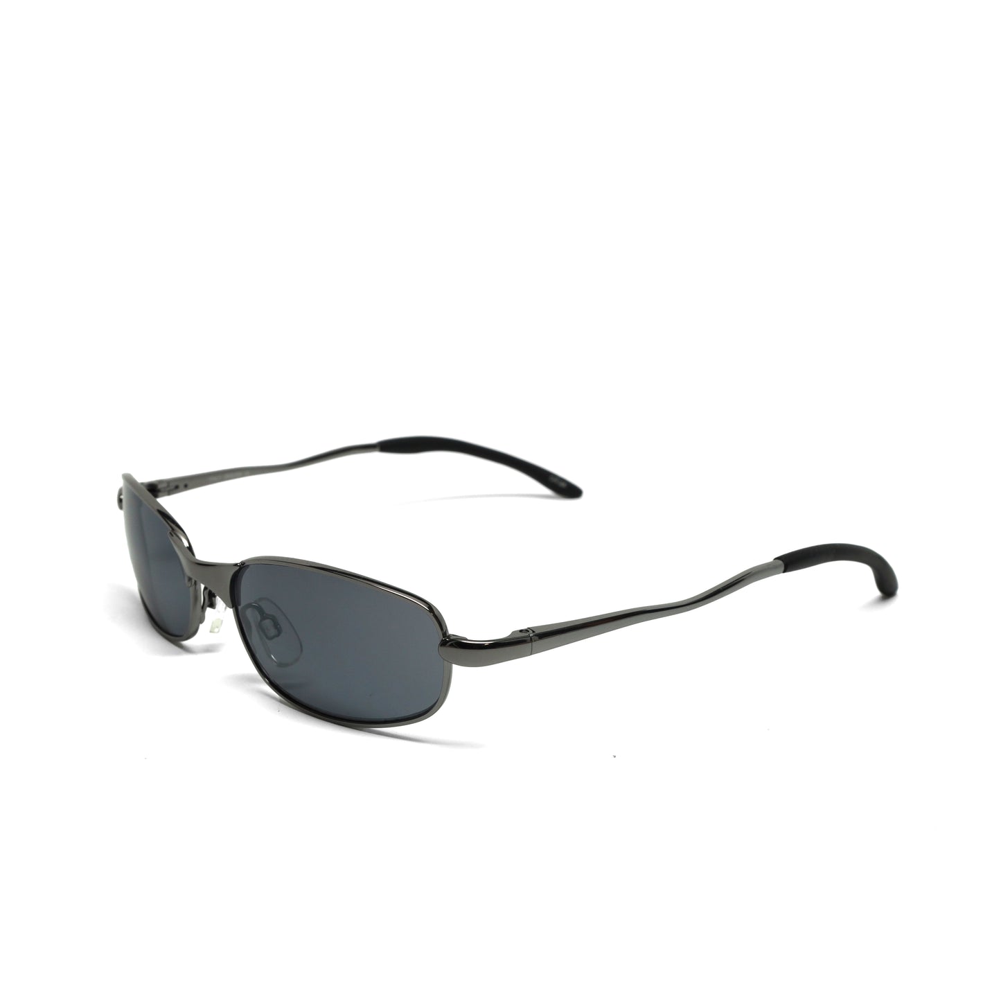 //Style 046// Vintage Small Size 90s Matrix Style Oval Shape Sunglasses - Grey