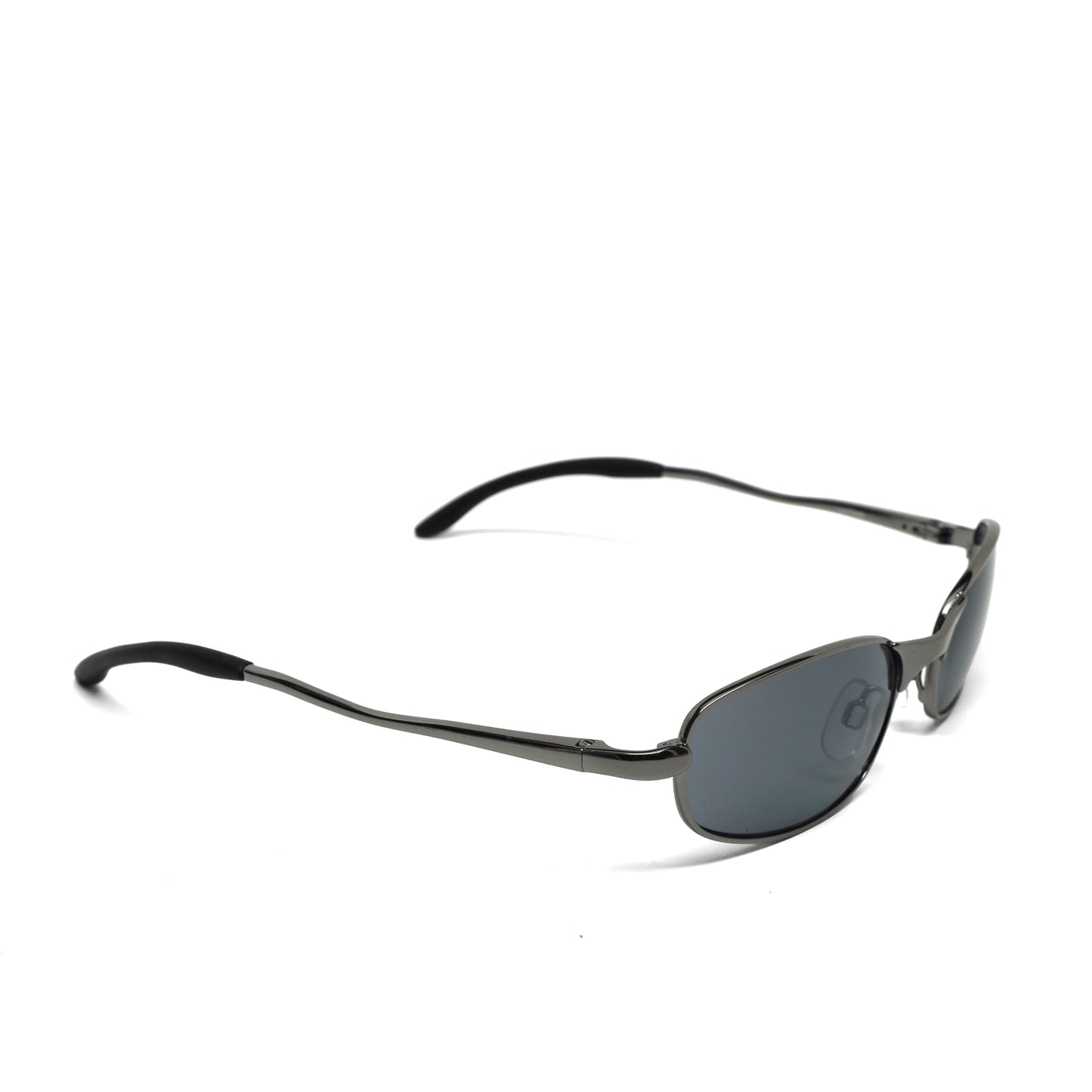 //Style 046// Vintage Small Size 90s Matrix Style Oval Shape Sunglasses - Grey