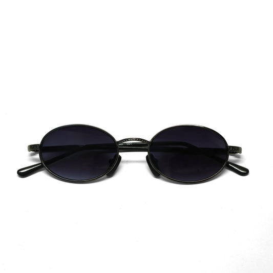 //Style 24// Vintage 90s Standard Wire Oval Sunglasses - Grey