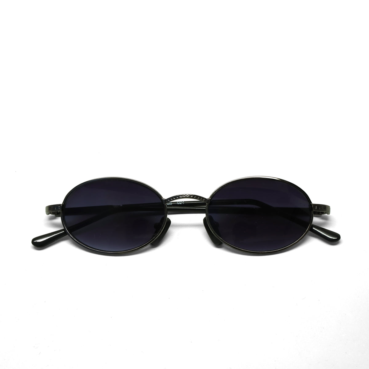 //Style 24// Vintage 90s Standard Wire Oval Sunglasses - Grey