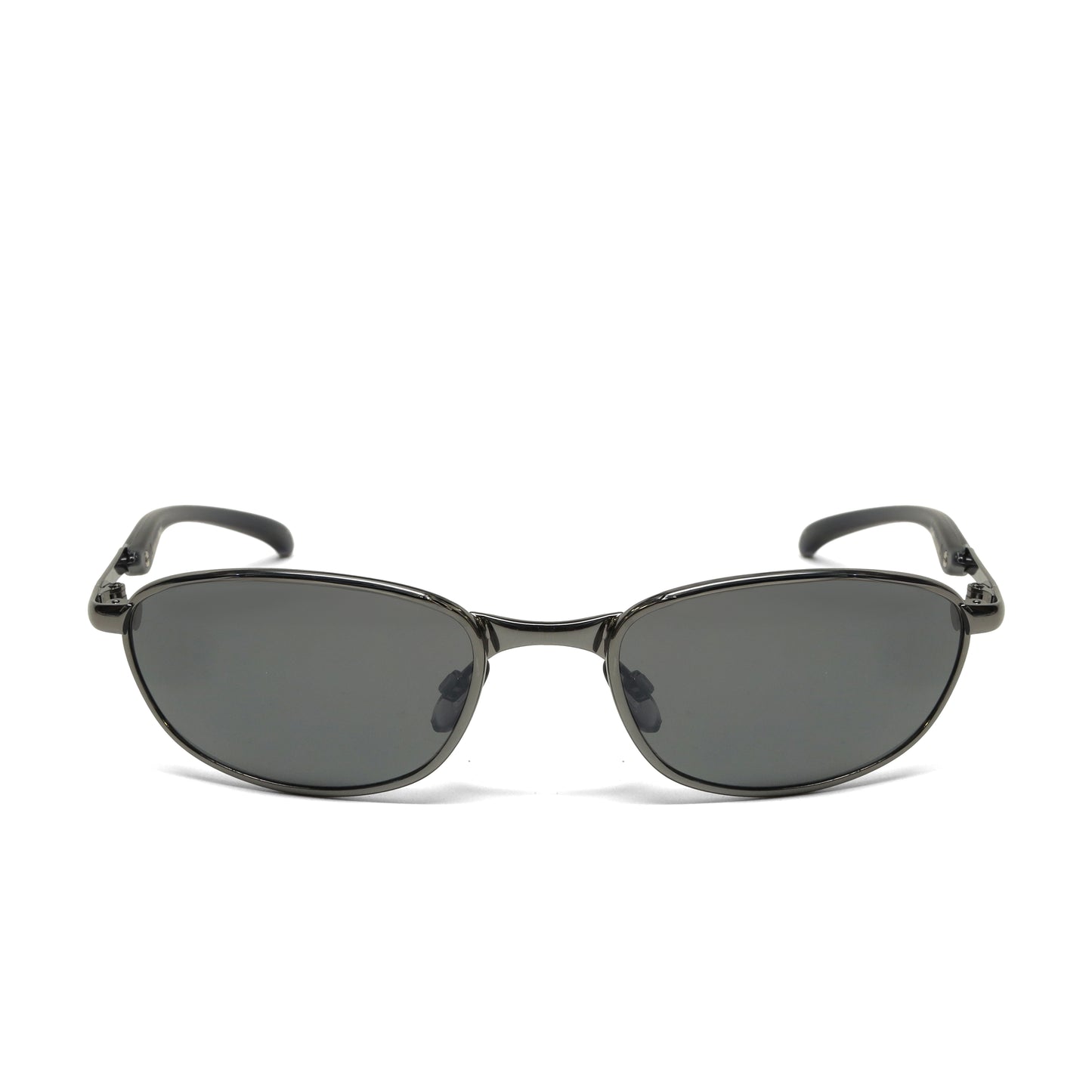 //Style 7281// Original 90s Classic Grey Wire Oval Sunglasses - Grey Wire