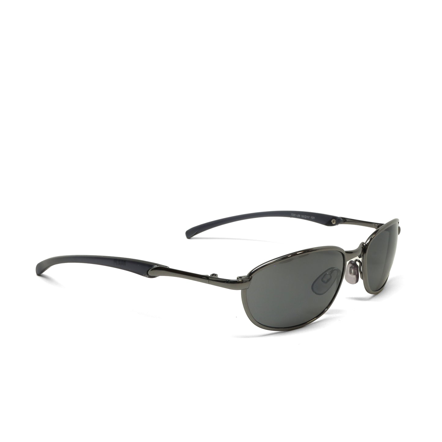 //Style 7281// Original 90s Classic Grey Wire Oval Sunglasses - Grey Wire