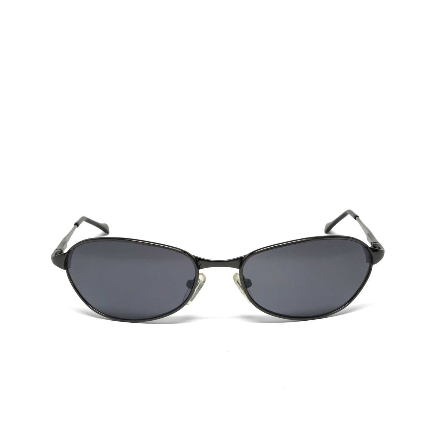 //Style 048// Classic Vintage Late 90s Wire Oval Sunglasses - Grey